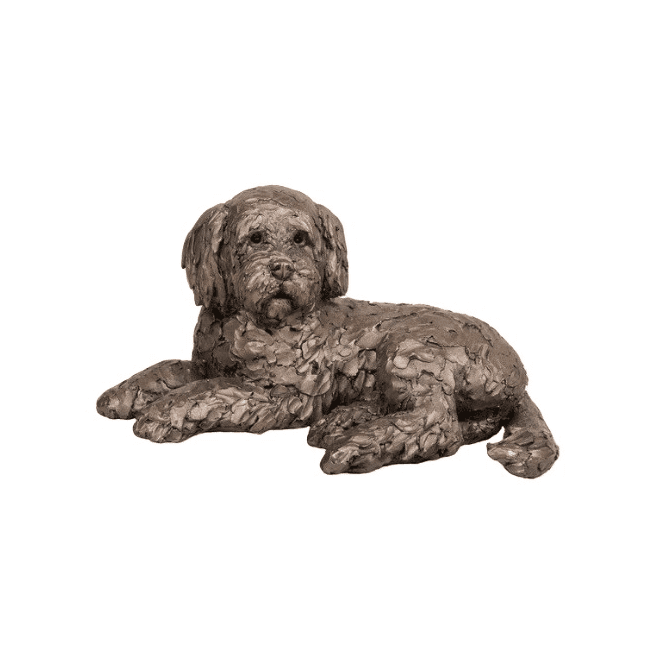 Ozzy Lying Cockapoo Sculpture