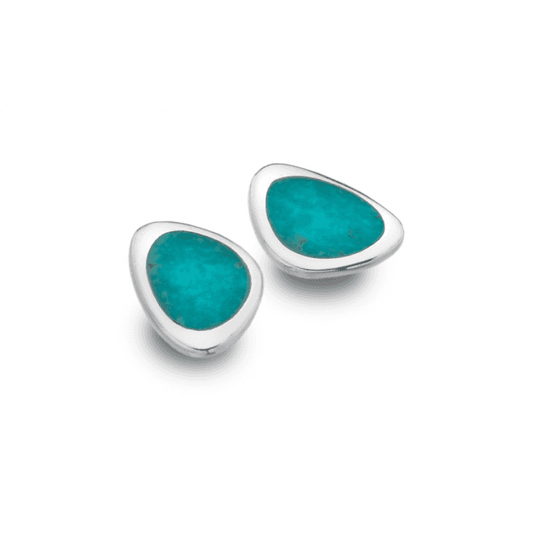 Turquoise Rockpool Stud Earrings