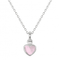 Sterling Silver & Mother of Pearl Pink Heart Pendant