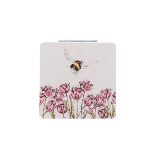 Bee Square Pocket Mirror