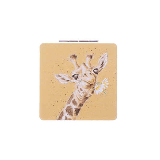 Giraffe Square Pocket Mirror