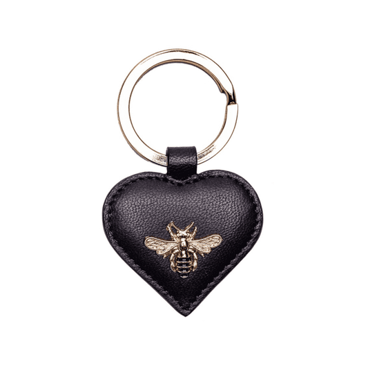 Mason Heart Keyring in Black