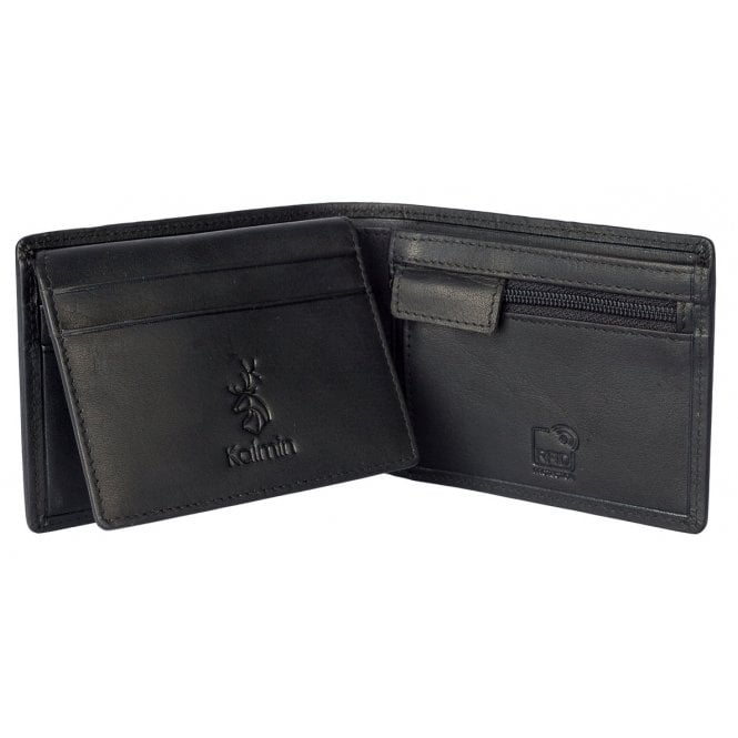 Shaftsbury Fold Over Wallet with Coin Pocket in Black