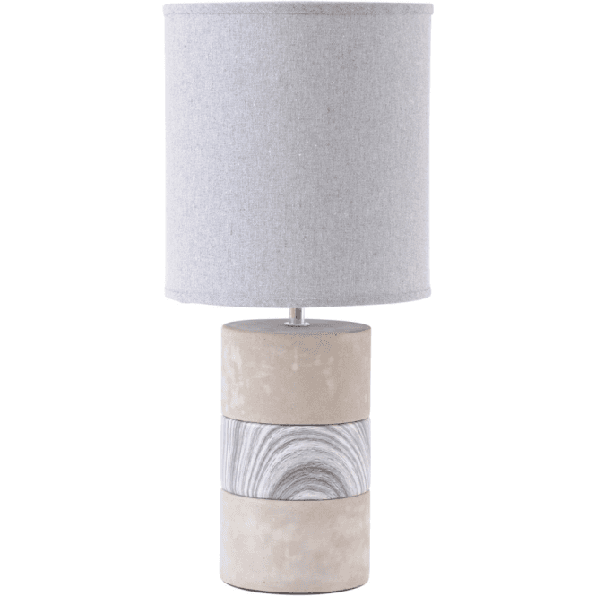 Concrete & Porcelain Table Lamp
