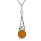 Amber Celtic Pendant