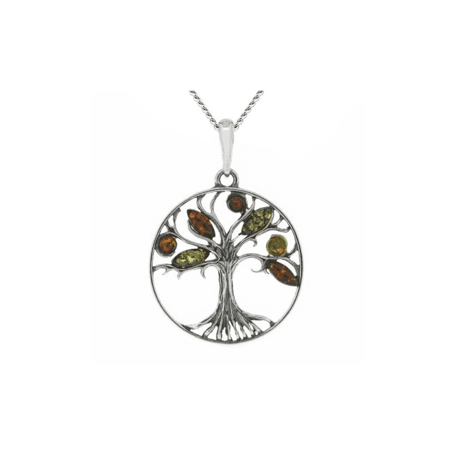 Amber Tree of Life Pendant