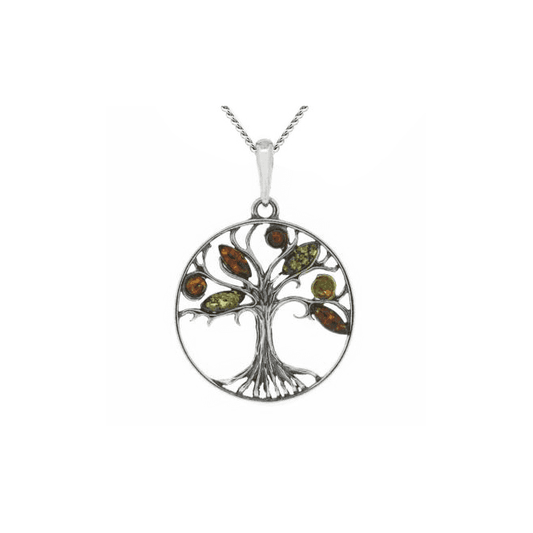 Amber Tree of Life Pendant