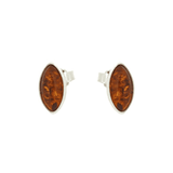 Amber Marquise Stud Earrings
