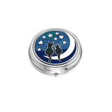 Love Cats on the Moon Large Pill Box