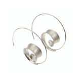 Curl Silver Drop Earrings