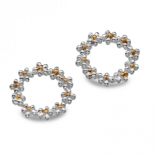 Daisy Circle Stud Earrings