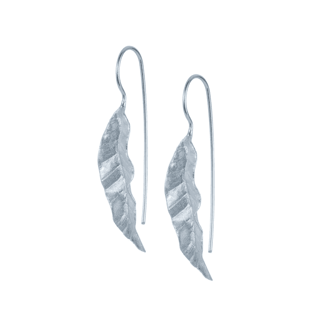 Banana Leaf Drop Earrings