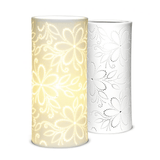 Porcelain Column Flower Lamp