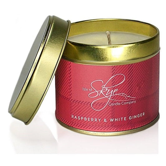 Raspberry & White Ginger Scottish Range Tin