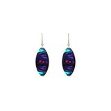 Rose Purple Drop Earrings