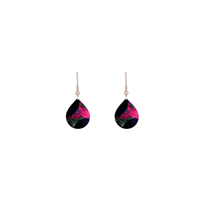 Pink Starburst Drop Earrings