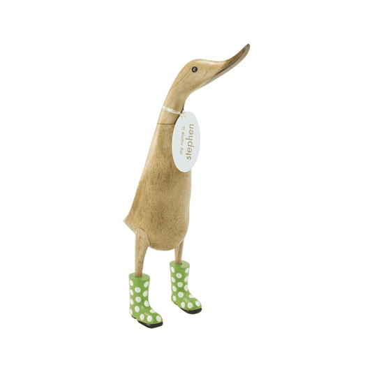 Spotty Welly Ducklet - Green