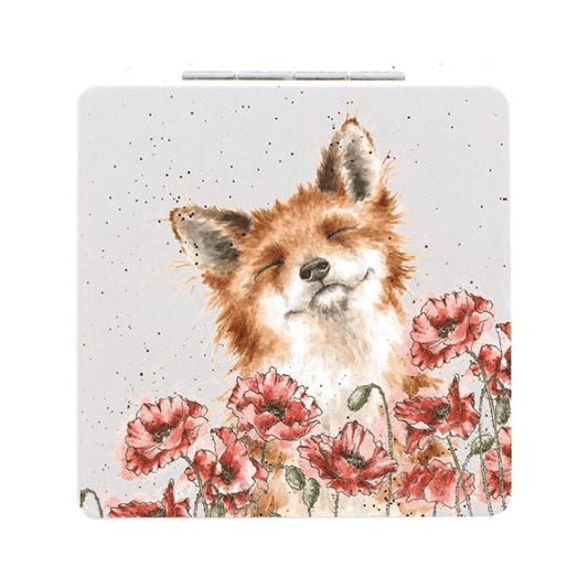 Fox Square Pocket Mirror