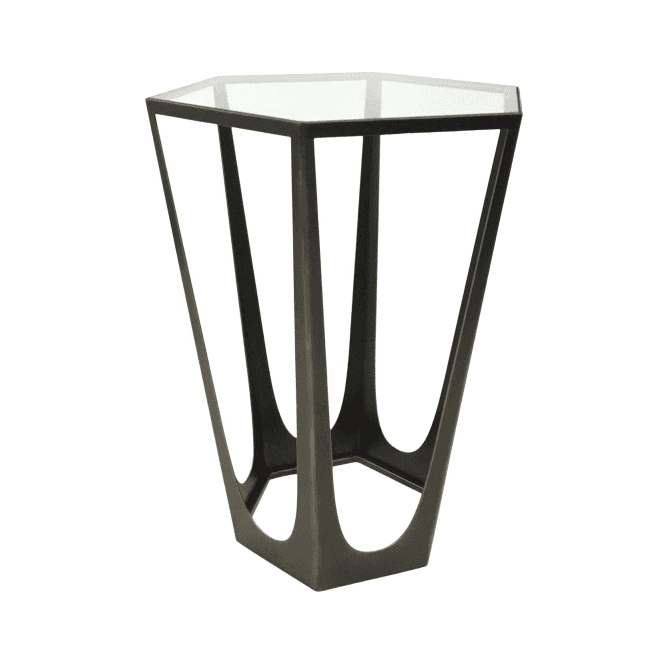 Catalan Bronze Gilded Side Table