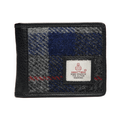 Harris Tweed Bi-Fold Wallet in Blue Check