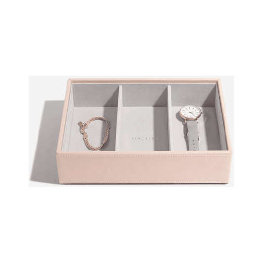 Medium Classic Jewellery Box Watch & Accessories Layer in Blush Pink