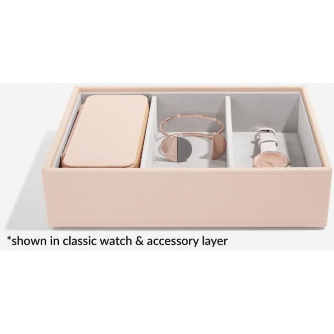 Travel Zip Jewellery Box in Blush Pink