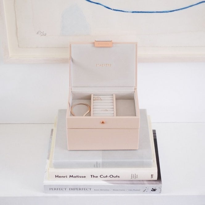 Mini Classic Jewellery Box in Blush Pink