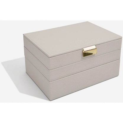 Medium Classic Jewellery Box in Taupe