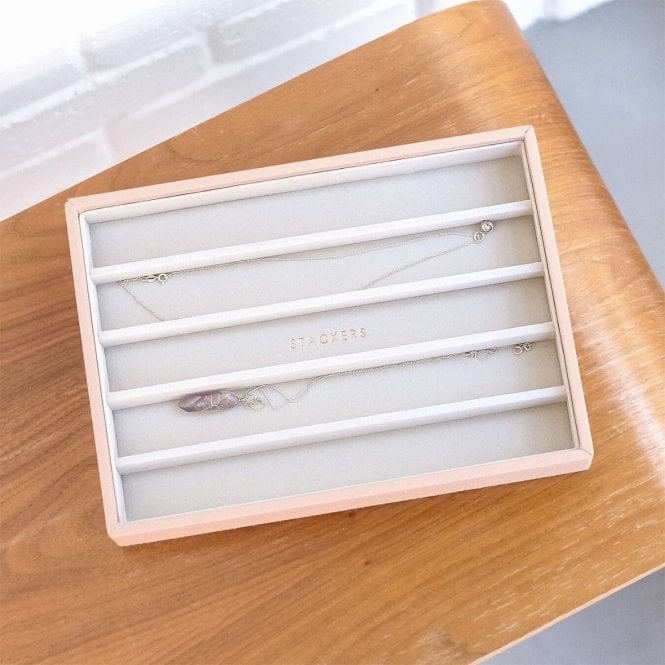 Medium Classic Jewellery Box Necklace Layer in Blush Pink