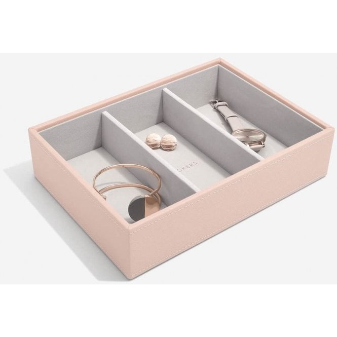 Medium Classic Jewellery Box Watch & Accessories Layer in Blush Pink