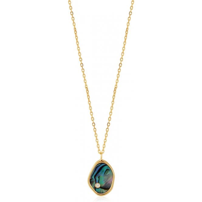 Tidal Abalone Gold Necklace