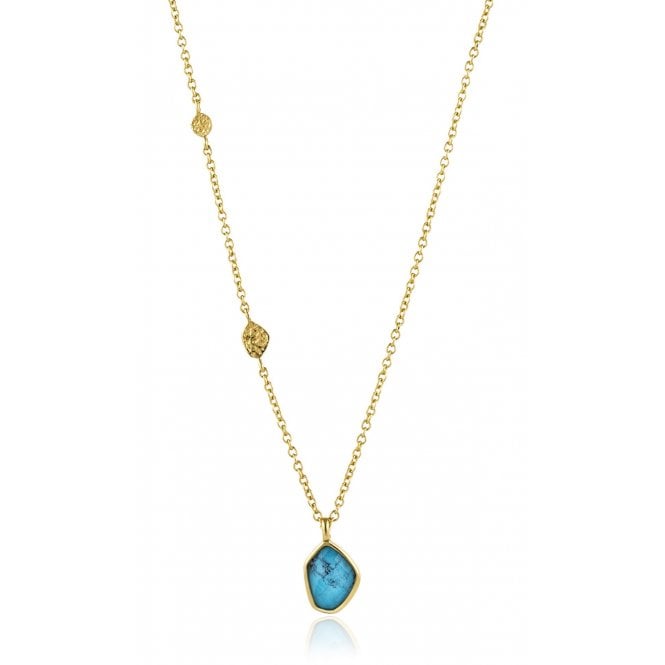 Gold Turquoise Necklace