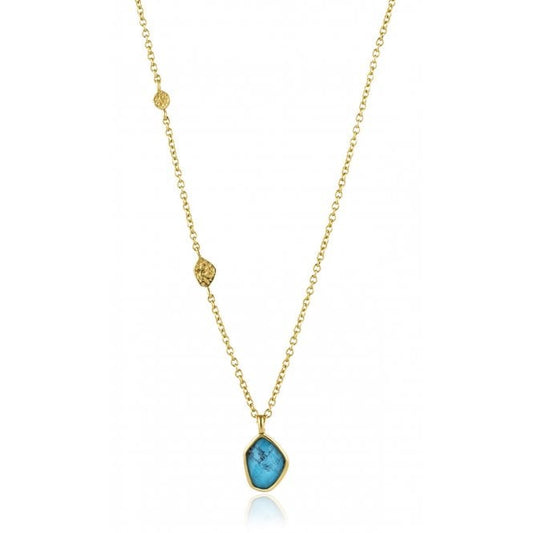 Gold Turquoise Necklace