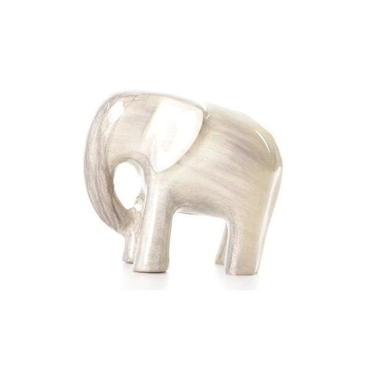 Brushed Aluminium Silver Elephant | Extra Large