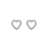 Open Heart CZ | Studs