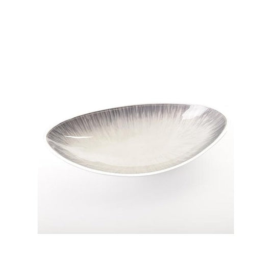 Brushed Aluminium Silver Boat Bowl