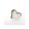 Brushed Aluminium Silver Heart Dish | Small
