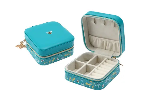 The Beekeeper Square Travel Jewellery Box Case