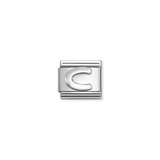 C Letter Charm - Silver