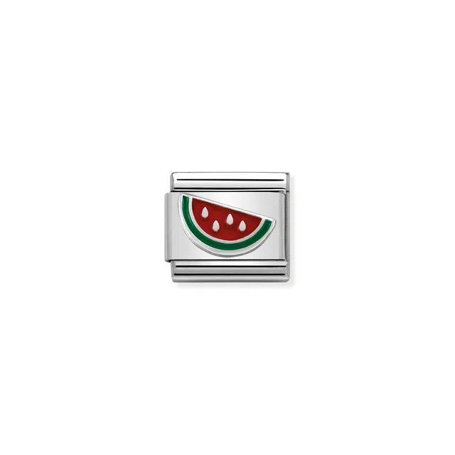 Watermelon - Silver/Enamel