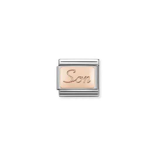 Son Engraved - 9k rose gold