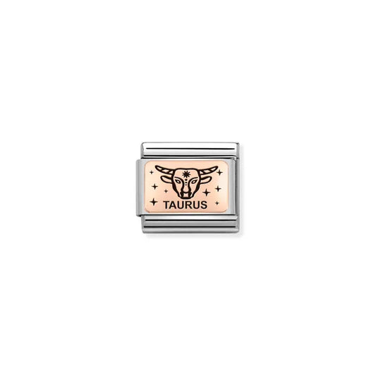 Star Sign Taurus - 9k rose gold