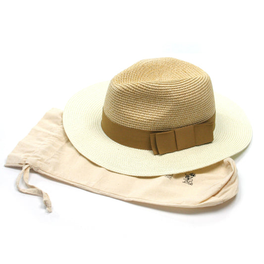 Natural & Yellow Foldable Hat