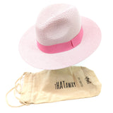 Pink Foldable Hat with Pink Band
