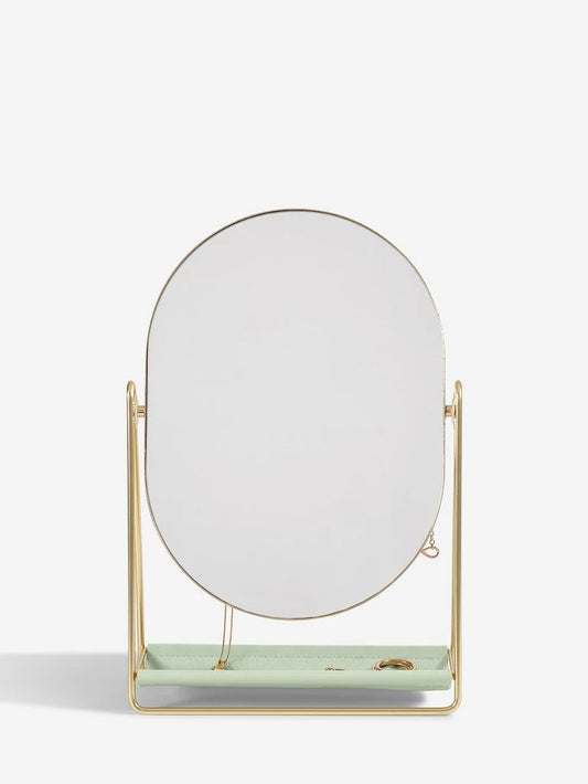 Sage Green and Gold Mirror