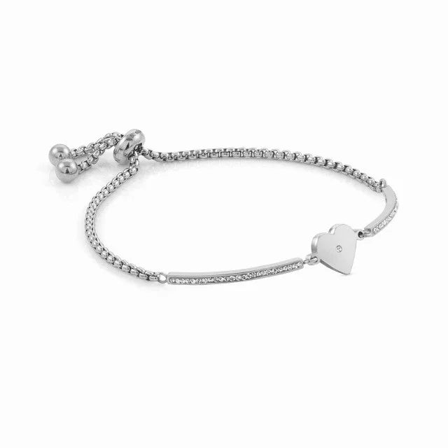 Milleluci Single Heart Bracelet Silver