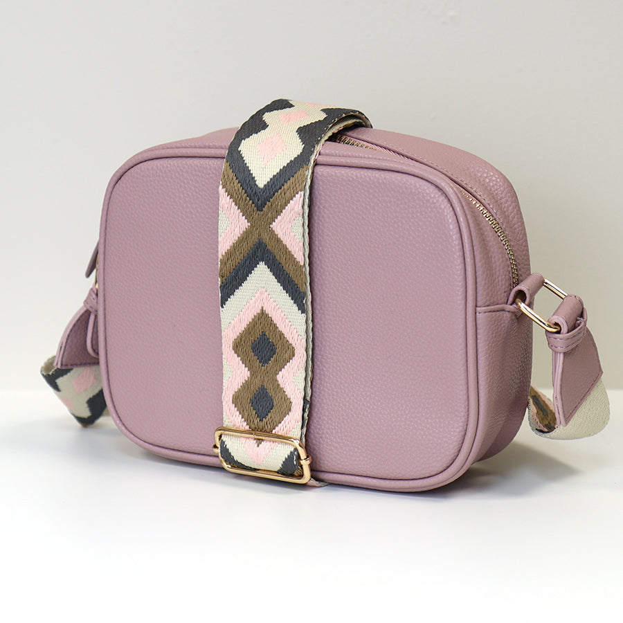 Vegan Leather Camera Bag | Dusky Pink
