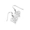 Trinity Knot Celtic Heart Drop Earrings