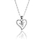 Trinity Knot Curved Heart Pendant