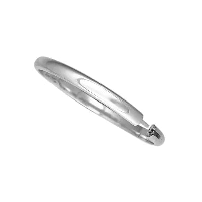 Silver 6mm Hinged Bangle